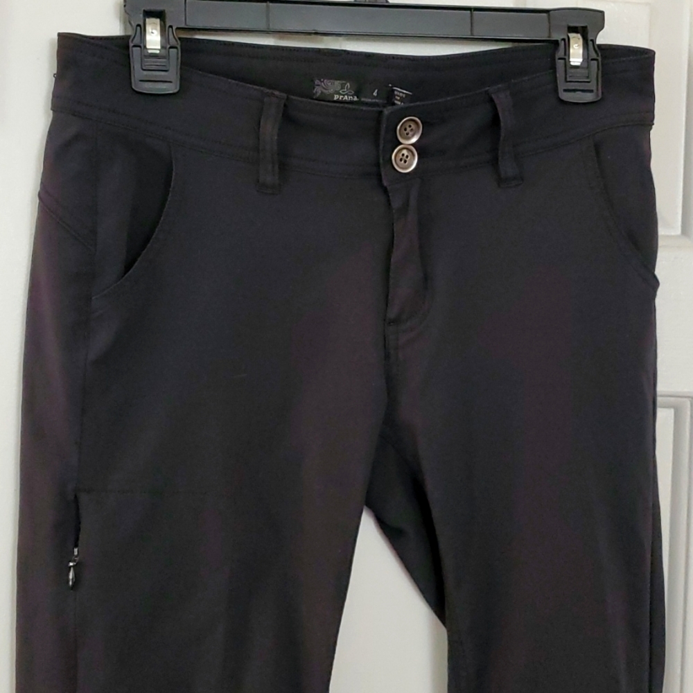 Prana halle black hiking pants, size 4